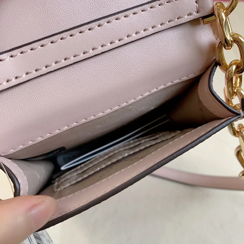Michael Kors Carmen Phone Crossbody Bag in blush pink - Picture 7 of 7